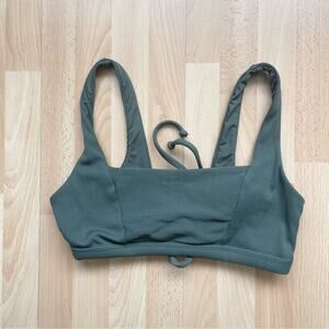 Becca by Rebeca Virtue  Ribbed Bralette Bikini Top in Green Women’s size M